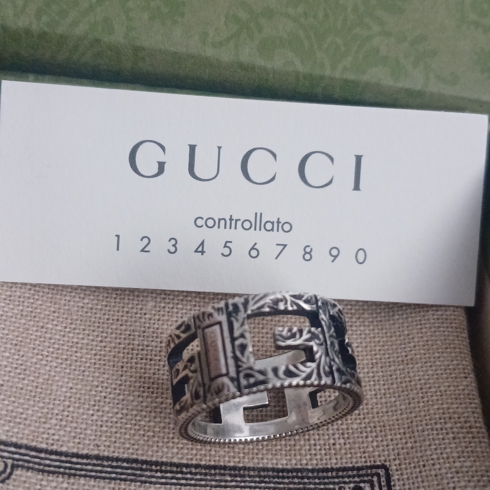 NEW Gucci Ring AUTHENTIC MADE IN ITALY SZ 6.5